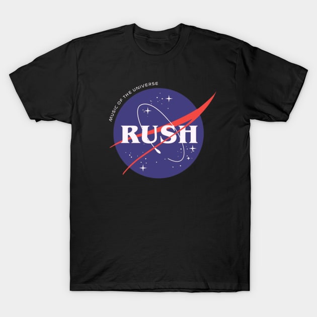 Rush Music Universe Parody Design Fanart T-Shirt by P a r a d o k s